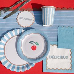 Bildspel - Pappersmuggar Blå/Brun