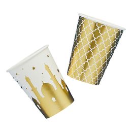 Pappersmuggar Eid Mubarak Vit/Guld