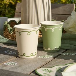 Bildspel - Pappersmuggar Gröna Löv Botanic