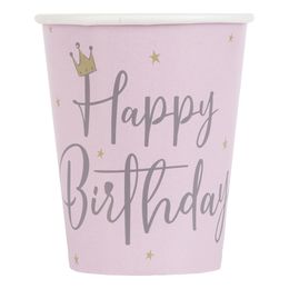 Pahvimukit Happy Birthday Tähdet