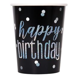 Pappersmuggar Happy Birthday Svart Skimmer