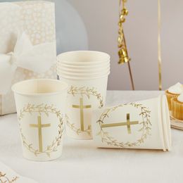 Bildspel - Pappersmuggar Kors Guld