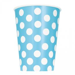 Pahvimukit Vaaleansiniset Pilkulliset