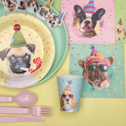 Bildspel - Pappersmuggar Party Hund