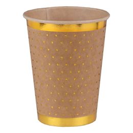 Pappersmuggar Prickiga Brun/Guld