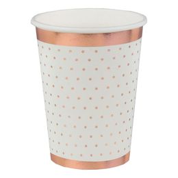Pappersmuggar Prickiga Vit/Roséguld
