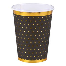 Pappersmuggar Prickiga Svart/Guld