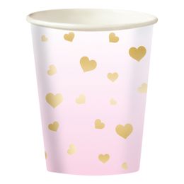 Pappersmuggar Rosa/Guld Ombre