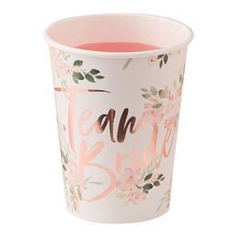 Pappersmuggar Team Bride Blommor