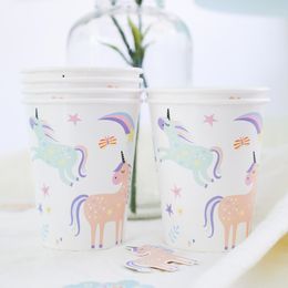 Lysbildefremvisning - Pappkopper Unicorns & Rainbows