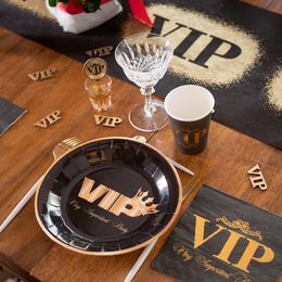 Bildspel - Pappersmuggar VIP Svart/Guld