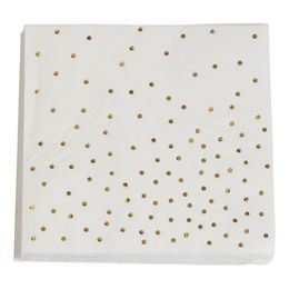 Papirservietter Gull Prikker