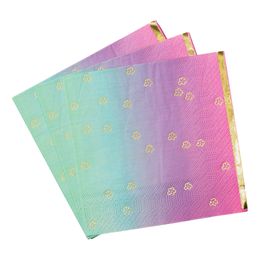 Paperiservetit Ombre Kultafoliolla