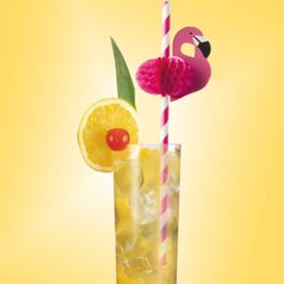 Bildspel - Papperssugrör Flamingos