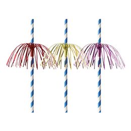 Papperssugrör Fyrverkerier Flerfärgad