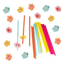 Papsugerør med Blomster