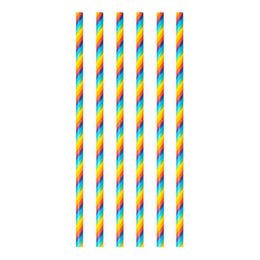 Papperssugrör Regnbåge