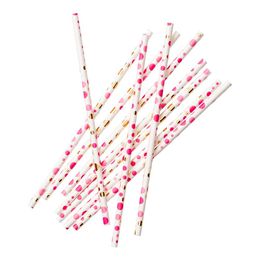 Paperipillit Vaaleanpunainen/Kulta Pilkut