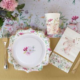 Bildspel - Papperstallrikar Kanin Påsk