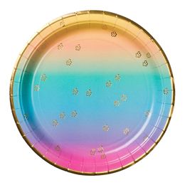 Papptallerkener Ombre