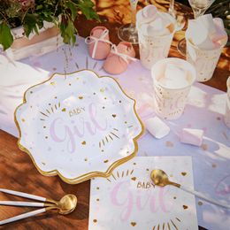 Lysbildefremvisning - Paptallerkener Baby Girl