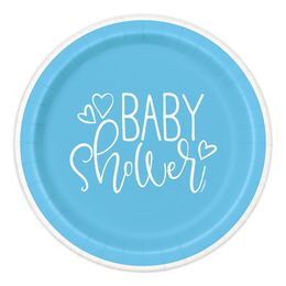 Pahvilautaset Baby Shower Sininen