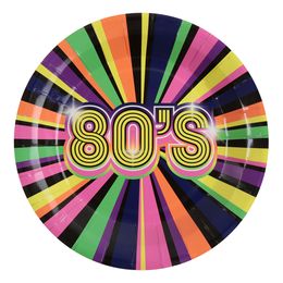 Papptallerkener Back to the 80's