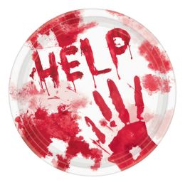 Papptallerkener Blodig Help