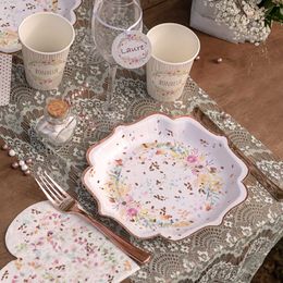 Bildspel - Papperstallrikar Blomster