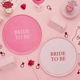 Bildspel - Papperstallrikar Bride to Be Rosa