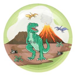 Papptallerkener Dino Party