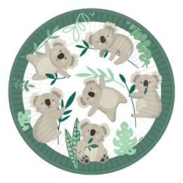 Papperstallrikar Djungel Koala