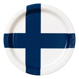 Papperstallrikar Finska Flaggan