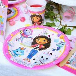 Lysbildefremvisning - Papptallerken Gabbys Dukkehus