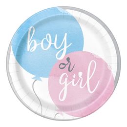 Pahvilautaset Gender Reveal He & She