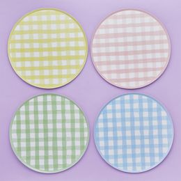 Lysbildefremvisning - Papptallerken Gingham