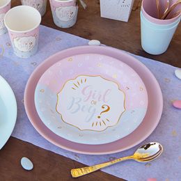 Diaesitys - Pahvilautaset Girl or Boy