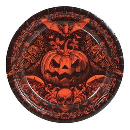 Paptallerkener Gothic Græskar