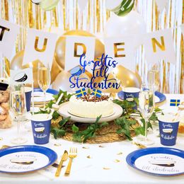 Bildspel - Papperstallrikar Grattis till Studenten