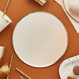 Bildspel - Papperstallrikar Guld/Persika Ombre