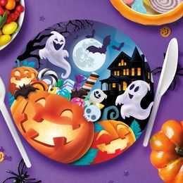 Lysbildefremvisning - Paptallerkener Halloweenfest