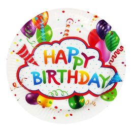 Papptallerken Happy Birthday