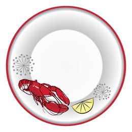 Pahvilautaset Rapujuhlat Sitruuna & Tilli