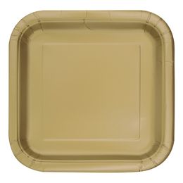 Pahvilautaset Neliö Kulta