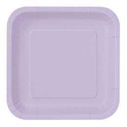 Pahvilautaset Neliö Vaaleanvioletti