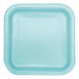 Papperstallrikar Kvadrat Mint