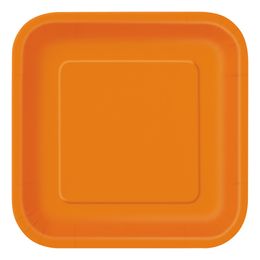 Pahvilautaset Neliö Oranssi