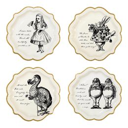 Papperstallrikar Mad Hatter Alice Wonderland