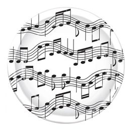 Papperstallrikar Musik Noter