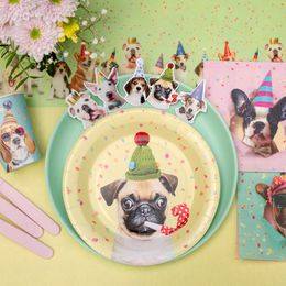 Bildspel - Papperstallrikar Party Hund